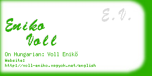 eniko voll business card